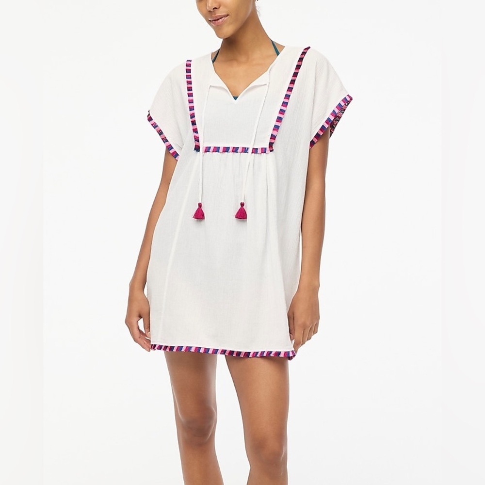 J. Crew Factory Fringe Beach Tunic